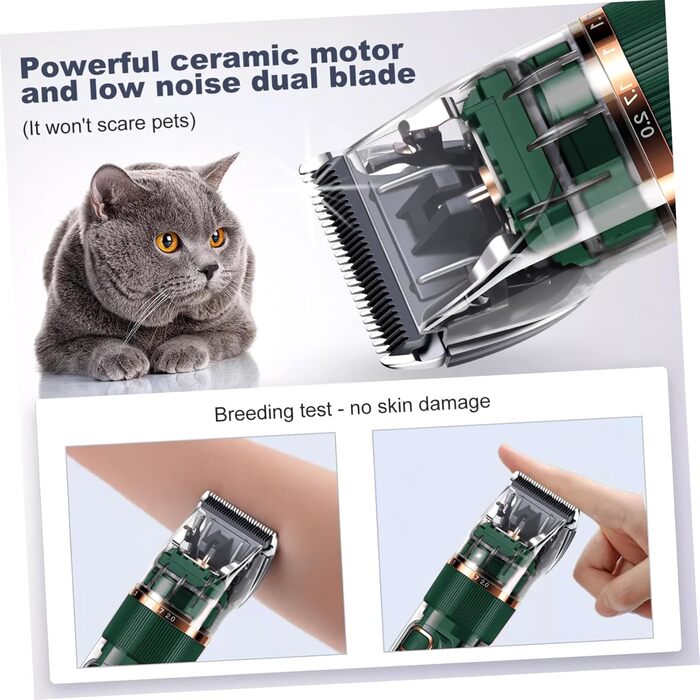 Набір для грумінгу собак POPETPOP: машинка для стрижки шерсті, акумуляторна, бездротова, тиха, з аксесуарами та гребінцями