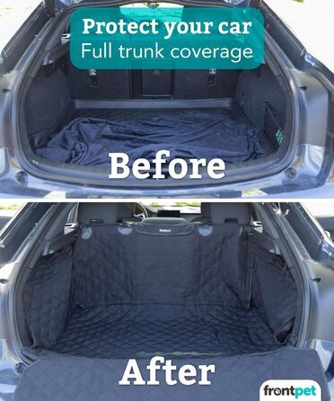 Захисний коврик у багажник для собак FrontPet, універсальний, чорний, великий (35'L x 40'W)