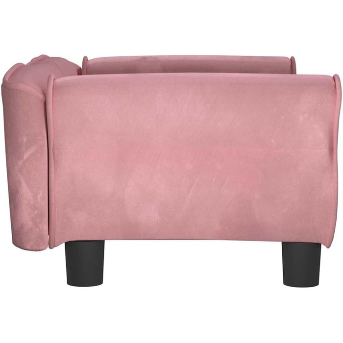 Килимок для собак VidaXL, м'який лежак для собак та котів, рожевий, 70 x 45 x 30 см