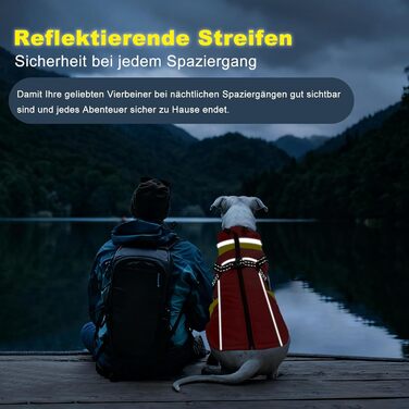 Теплий зимовий одяг для собак FeimaX: флісова куртка з блискавкою, для малих та середніх собак (червоний, 3XL)