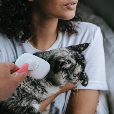 Масажна щітка для тварин ULTECHNOVO 3 шт. для котів та собак з довгим хутром, рожева