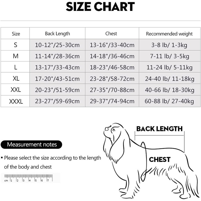 Комбінезон для собак, дихаючий, для захисту післяопераційних ран, альтернатива конусу, післяопераційний (S, 1 шт, синій+червоний)