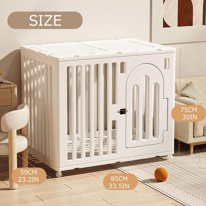 Клітка для собак Neonman - переноска для цуценят та середніх собак, зелена, розмір M