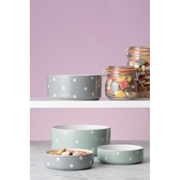 Миска для собак Mason Cash, з рельєфним декором, 18 см, сіра (1 шт.)