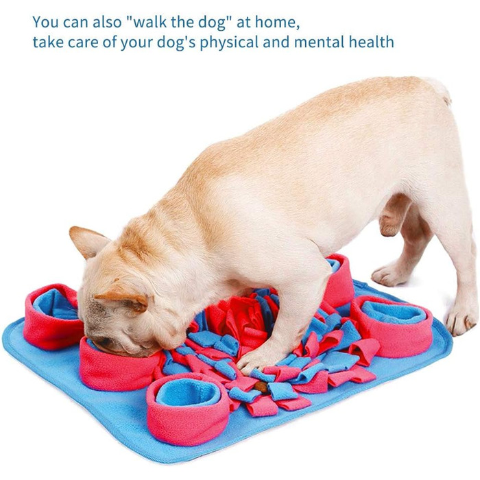 Килимок для собак Snuffle Matte, 42x42 см, рожевий. Тренування нюху, миття, складання. Безпечний, для ігор та годування