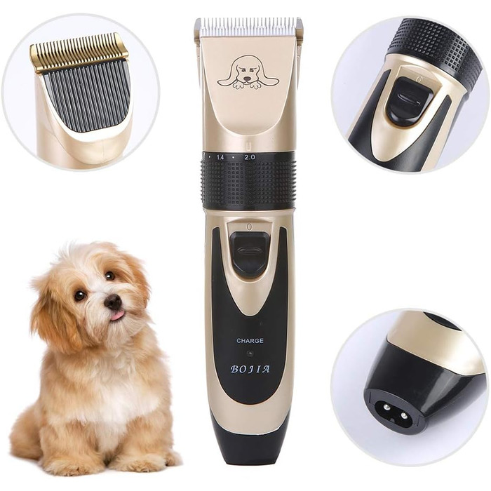 Електрична машинка для стрижки собак та котів - професійна, бездротова, тиха, перезаряджувана