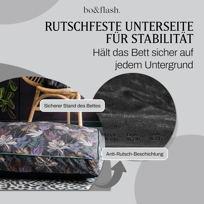 Аттіас Hundekissen: Лежанка для собак, зручна та стильна, з неслизьким покриттям (M, Max)