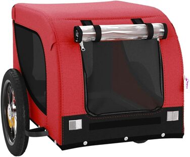 Причіп для велосипеда ARKEM для собак, червоно-чорний, з тканини Oxford та металу