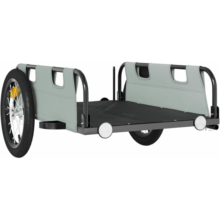 Фархангер ARKEM для велосипеда: сірий, з оксфордської тканини та металу, кошик для собак