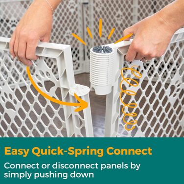 Вольєр для собак MYPET з 8 панелей, сірий, довговічний, UV-стійкий, портативний, регульований, зручний дизайн