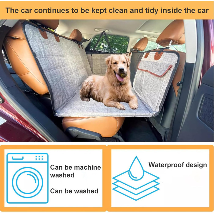 Підстилка для собак у багажник авто, водонепроникна, з твердим дном, до 130 кг, з сіткою, чорна