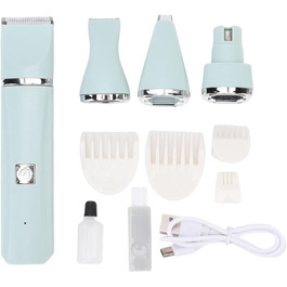 Набір для догляду за тваринами 4-в-1 Fafeicy: електрична машинка для стрижки, триммер та точилка для нігтів для дому