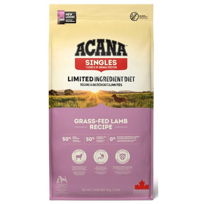 Сухий корм для собак Acana Singles Grass-Fed Lamb з ягнятиною, 17 кг