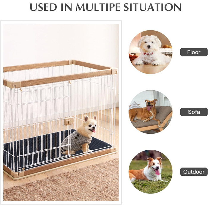 Ортопедичне ліжко для собак BVAGSS, миється, м'яке, тепле, для маленьких, середніх та великих собак, 76x50x4 см, сірий