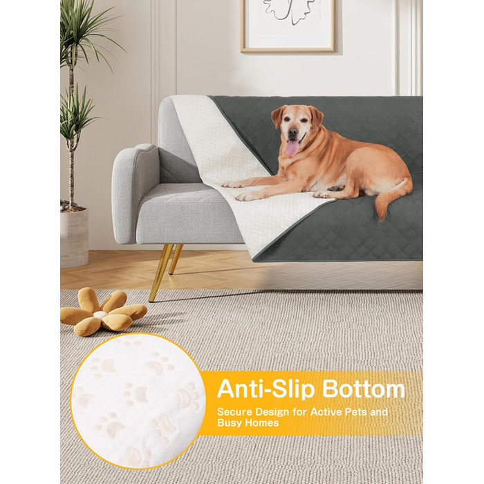 Водонепроникний килимок для собак, диванів та ліжок, захист від шерсті та подряпин, антиковзаюча підстилка для тварин, легко миється, 127x157 см