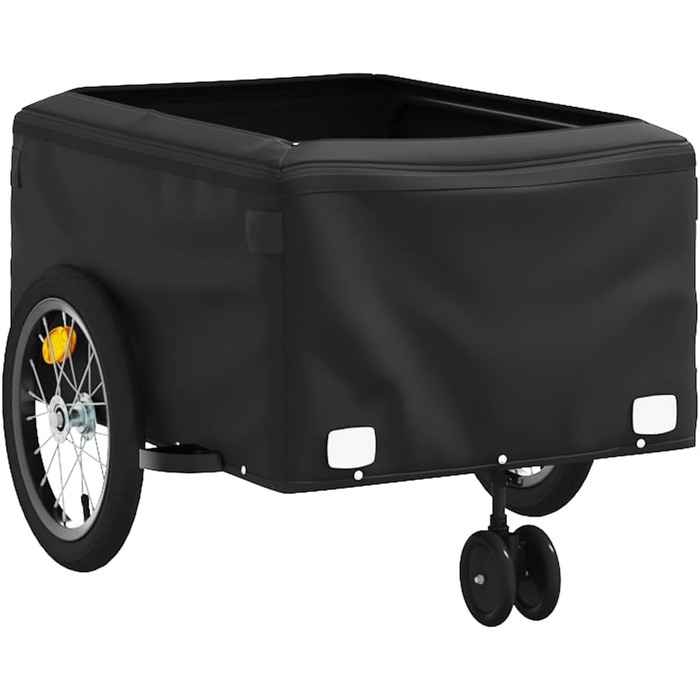 Причіп для велосипеда, 45 кг, з чорного металу, для собак