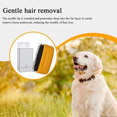 Професійна щітка для котів від випадання шерсті, гребінець для видалення ковтунів, аксесуари для догляду за довгошерстими котами, цуценятами та кошенятами, щоденний догляд за шерстю, для використання на вулиці, рекомендовано ветеринарами, білий (жовтий) к