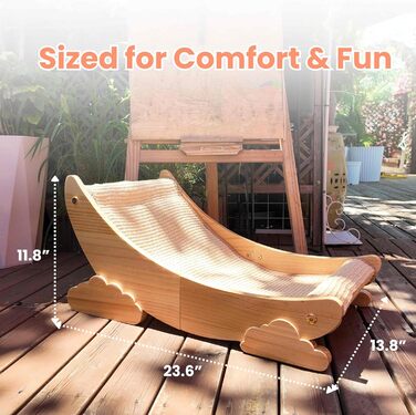 Дряпалка для котів Kratzbaum, натуральне дерево