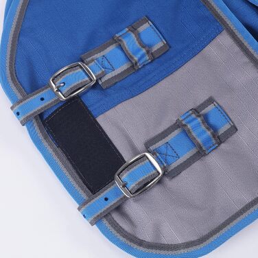 Водонепроникна дихаюча попона-дощовик для поні та міні-коней 1200D без підкладки, королівський синій, 80 см