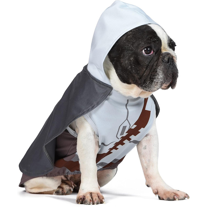 Офіційний костюм Мандалорця Star Wars для собак, розмір L, поліестер, з капюшоном та накидкою