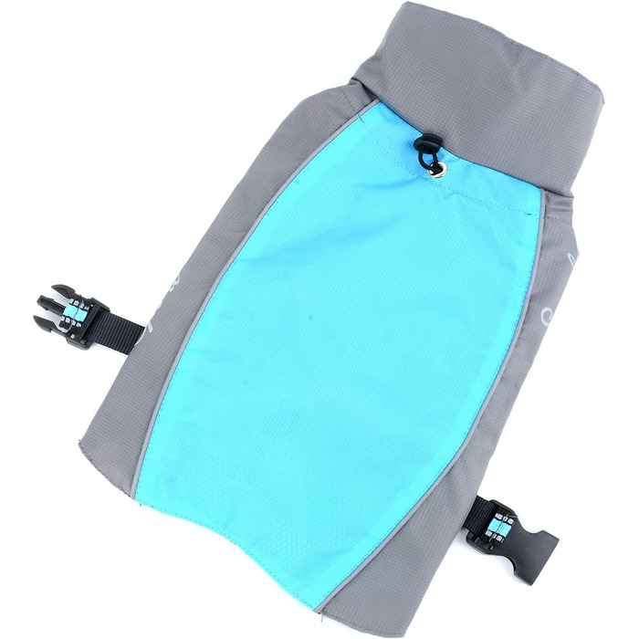 Водонепроникний дощовик для собак Ranphy, середній та великий розмір, з захистом живота, світловідбиваючий, дихаючий, для Дакселів та Лабрадорів, ультралегкий, безпечний, зелений 6XL, зелено-чорний (6XL(Обхват грудей:80см), синьо-сірий)