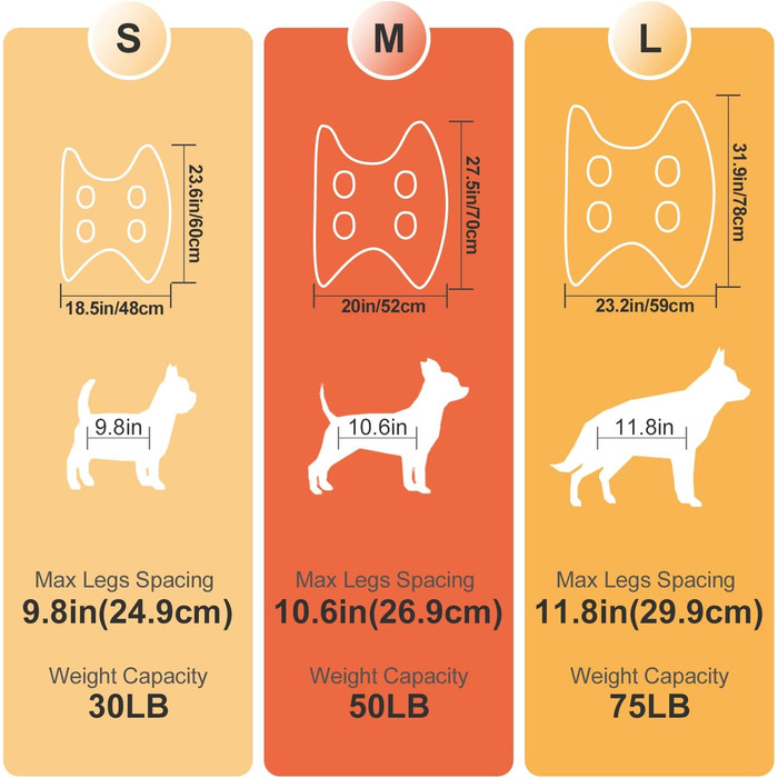 Набір для догляду за собаками MACUNIN: гамак, триммер для нігтів, аксесуари для купання (великий, чорний)