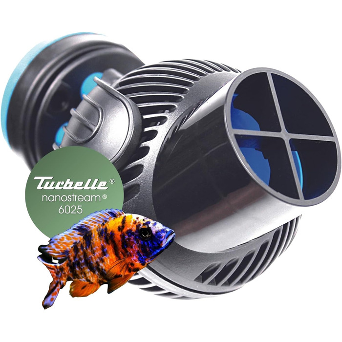 Пропелерна циркуляційна помпа TUNZE Turbelle nanostream 6025, 2800 л/год, з магнітним тримачем та Silence-кліпсою для скла до 15 мм, для прісноводного акваріума