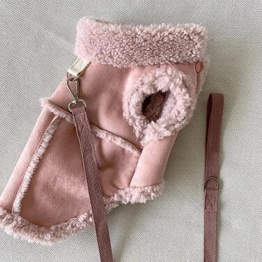 Теплий зимовий халат для собак з флісу, бавовна, захист від вітру, коричневий, розмір M