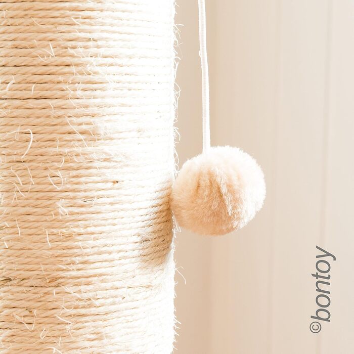Драпальня для котів Bontoy Kratzstamm Paul I 40 x 40 x 90 см - стабільна з двома іграшковими м'ячиками