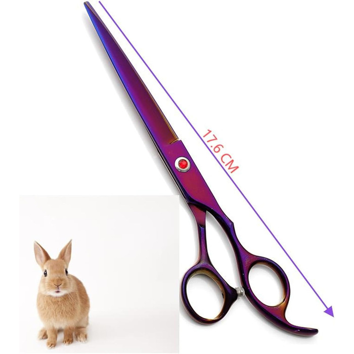 Набір професійних ножиць для собак та котів 4-в-1, з витончувальними ножицями, гребінцем, нержавіюча сталь 440C