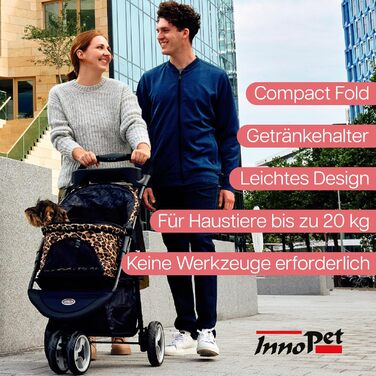 Вигулок Innopet Allure Cheetah - коричневий / чорний