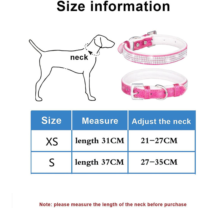 Нашийник для собак Bbmmayy зі стразами, блискучий, з кристалами та діамантами, шкіряний нашийник для маленьких тварин, цуценят (XS, сріблястий)