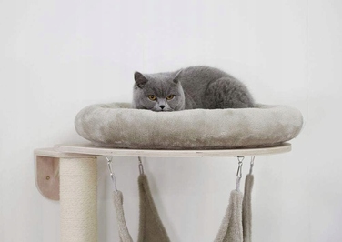 Високий когтеточка-комплекс із лежаком та стовпчиком для кігтів Kerbl, 101-160 см