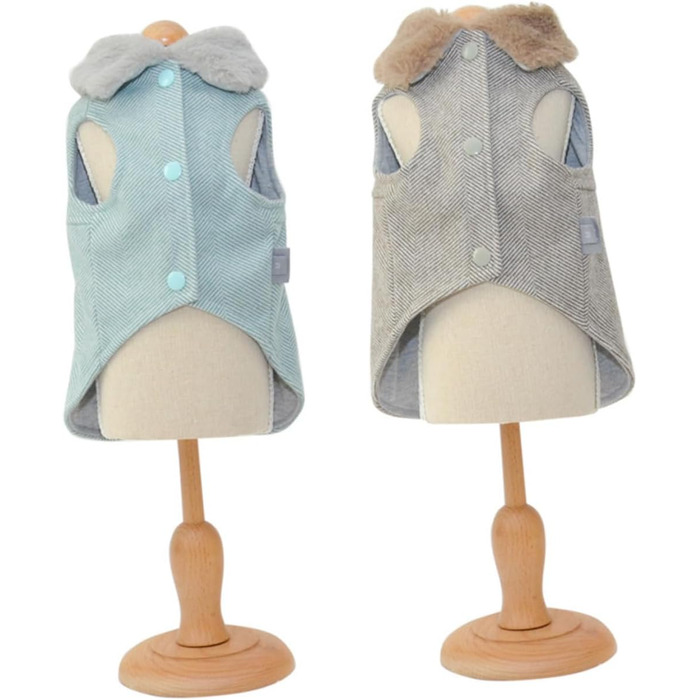 Тепла бавовняна жилетка для маленьких собак. М'який одяг для цуценят, халат для домашніх тварин на осінь та зиму. Комфортний костюм для вигулу на вулиці. Розмір до 5 кг.