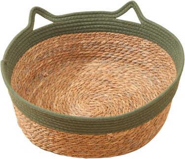 Клітка-лежанка для котів та цуценят F Fityle: зручний кошик для відпочинку, зелений, 35x13 см