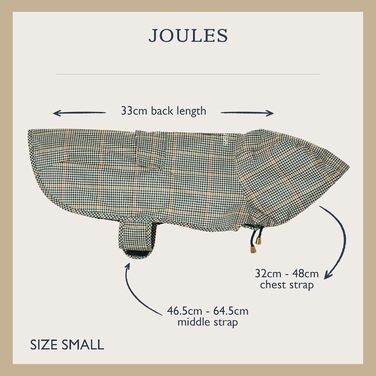 Водонепроникний дощовик для собак Rosewood x Joules Henson Check, маленький, легкий, з можливістю прання
