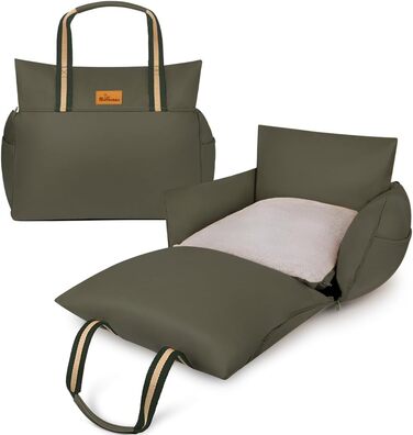 Водонепроникне ліжко-підвищення для собак у машину, переноска для собак, оливковий