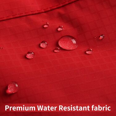 Преміум дощовик для собак з капюшоном, розмір S (Small), червоний. Дощовик для маленьких собак, для активного відпочинку, водонепроникний, з кишенями.