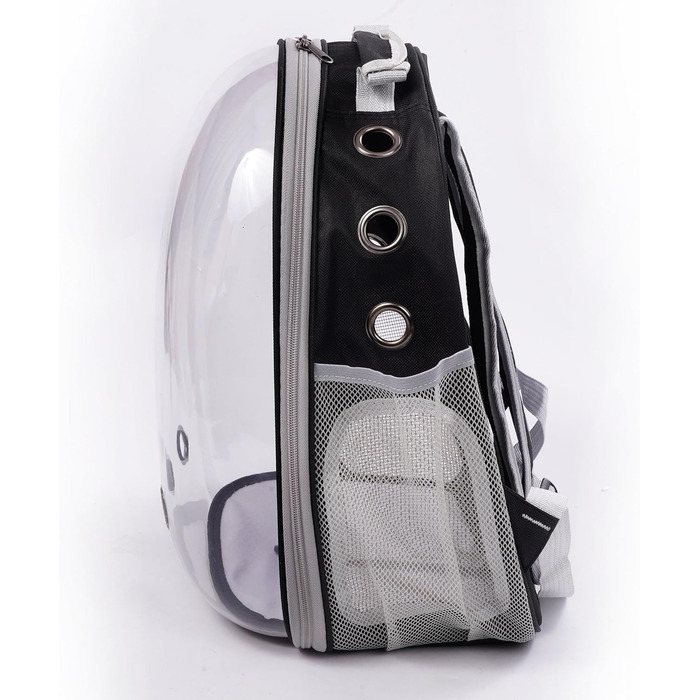 Транспортна сумка для собак та котів JUMI - переноска для котів та собак, рюкзак для собак, аксесуари для котів, туристична сумка, переноска з регульованим ременем, сітка для вентиляції (чорний)