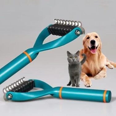 Гребінець для собак, чорний, великий: для видалення ковтунів та бруду