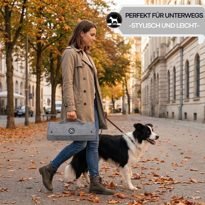 Складаний килимок для собак Abby&Ivy 90x70 см — портативна підстилка та лежанка для подорожей, авто, кемпінгу та офісу, водонепроникна та легка в догляді, для малих та середніх порід