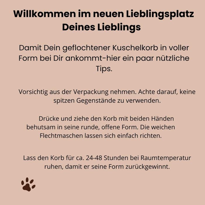 Котяче ліжко Ø40 см, 14 см висота | Плетене котяче гніздо з бавовни | М'яке, зручне котяче ліжечко для маленьких та середніх котів, миється (Крем-Абрикос)