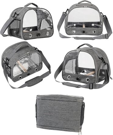 Переносна клітка для птахів Glenmi Royal Blue зі стійкою та легкою для чищення підставкою