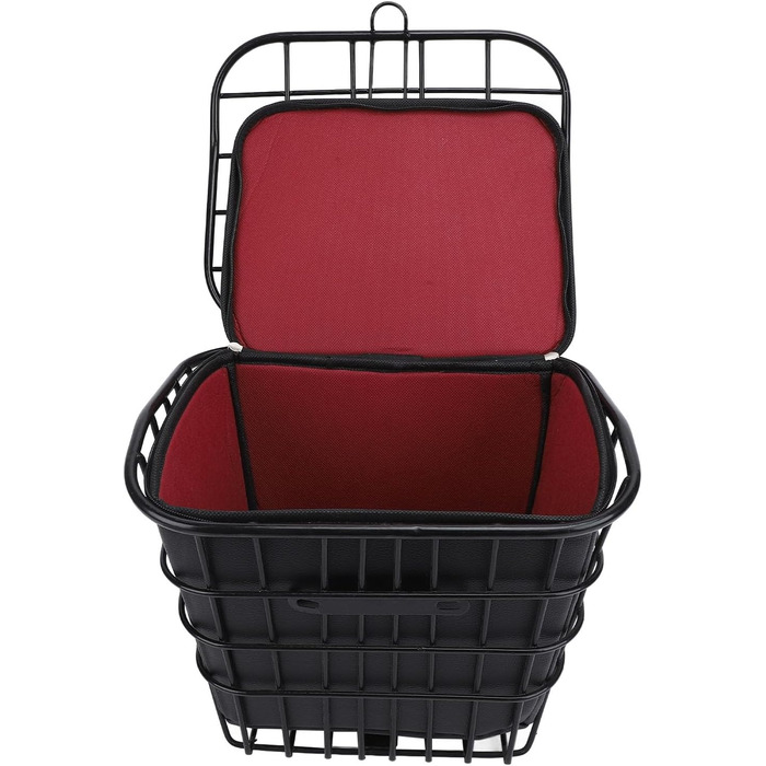 Металевий кошик на велосипед, спереду/ззаду, знімний кишеньковий відсік, кріплення на кермо, для собак, тварин, фруктів