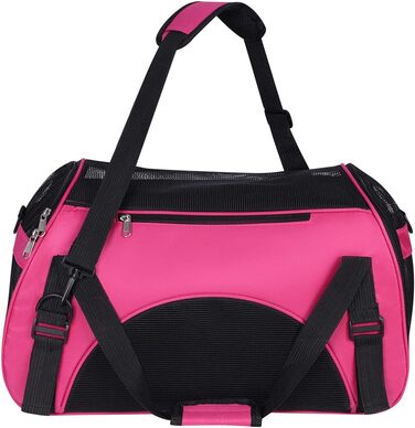 Транспортна сумка для тварин: переноска для собак та котів, рожева, L (40x20x30 см)