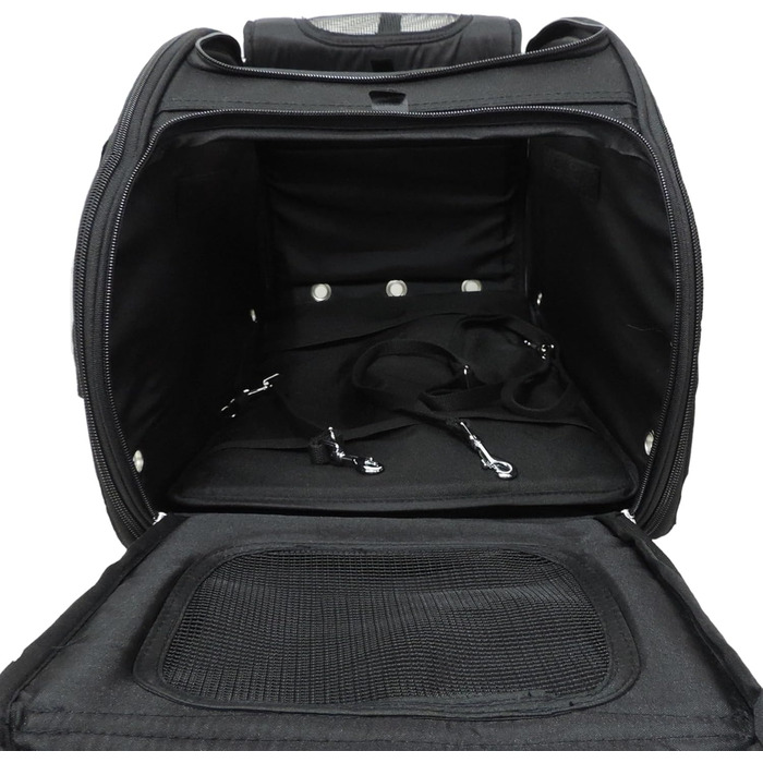 Транспортна сумка для тварин PetRider Basic з візком та дощовим чохлом