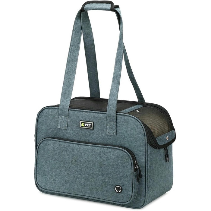 Переносна переносна сумка-переноска для собак RATEJNDGT, сіра, 43 x 20,5 x 30 см