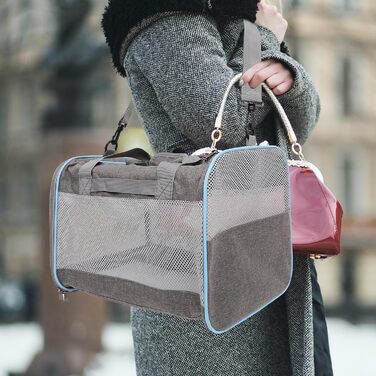 Дихаючий переноска для кошенят та собак від NUOBESTY - легкий, м'який рюкзак-переноска для маленьких котів та собак, ідеальний для подорожей