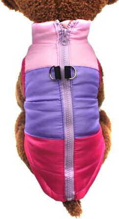 Зимовий теплий водонепроникний одяг для собак Idepet: куртка, пуловер, костюм для снігу. Розміри XS, S, M, L, M Rose