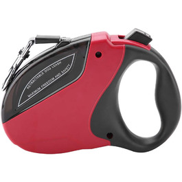 Леєнка для собак 5M з відбиваючим ефектом, автоматична, нейлонова, міцна, з нашийником, для прогулянок та дресирування